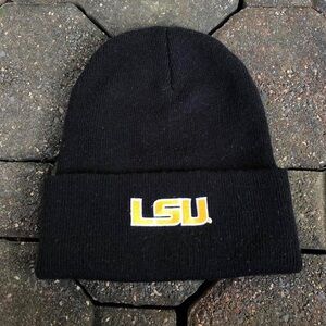 (Size: One Size) Black Louisiana State University “LSU “Tigers Beanie